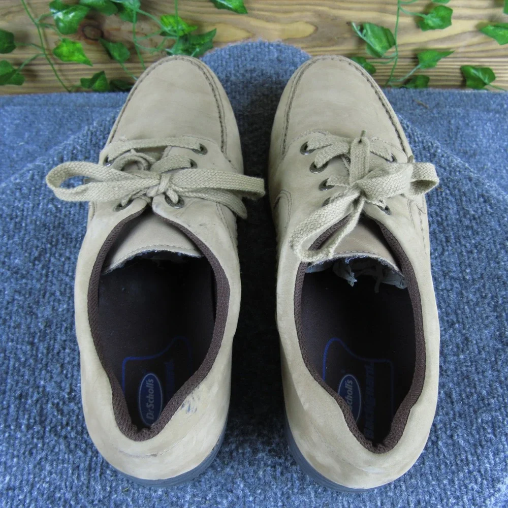 Dr. Scholl's‎ Oscar Men's 10 Tan Leather Lace-Up Casual Shoes Comfort